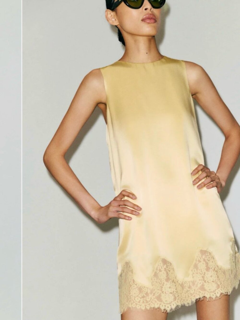 NWT REFORMATION Jessalyn Silk Dress, Blonde, Size S